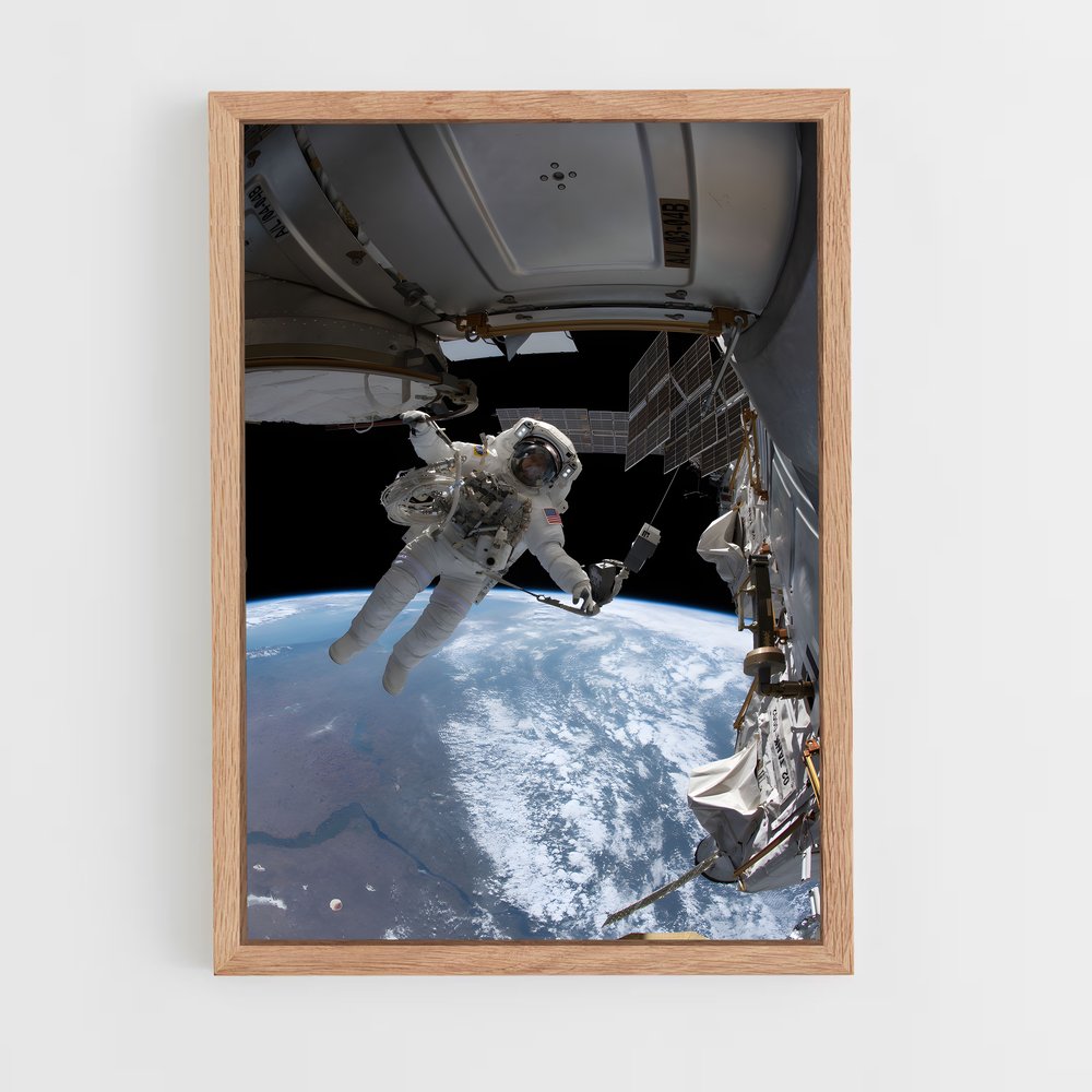 Poster L'Astronaute en Orbite – affiche Astronomie (vue 4)